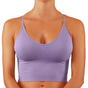 NWT Set 4pcs Criss Cross Bralette Crop Top Removable Padding